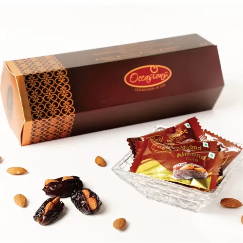 Single Wrapped Almond Stuffed Dates