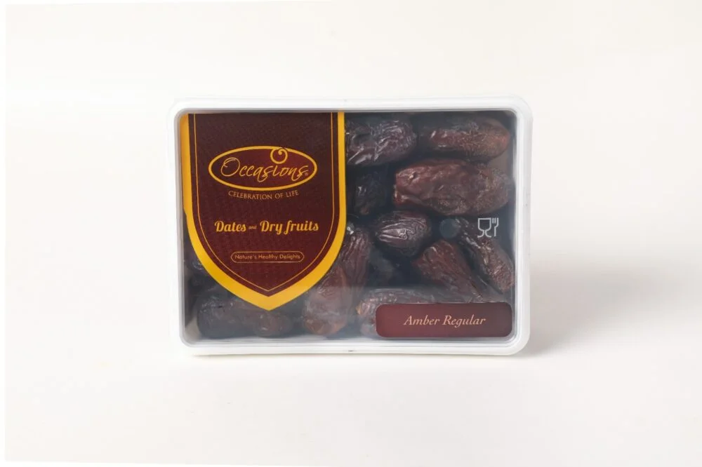 Amber Regular Dates Diwali Gifting Box - 500 gm